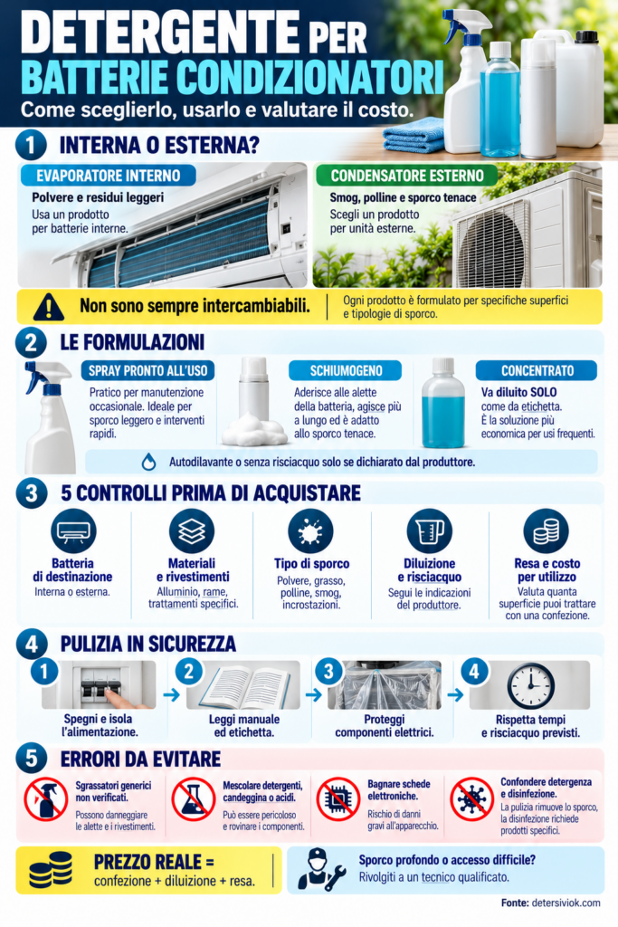 Guida al Detergente per Condizionatori
